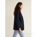 Manteau en fausse laine Slim Regular pour jeunes femmes